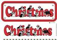 Border Collie & Hats Christmas Name Sign 3D Decoupage