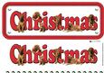 Dogue De Bordeaux Christmas Name Sign 3D Decoupage