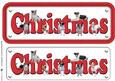 Jack Russell Terrier Christmas Name Sign
