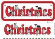 Jack Russell Terrier Christmas Name Sign 3D Decoupage