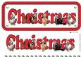 Tibetan Terrier & Hats Christmas Name Sign 3D Decoupage