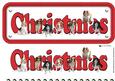 Cavalier Christmas Name Sign 3D Decoupage
