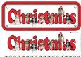 Cavalier & Hats Christmas Name Sign 3D Decoupage