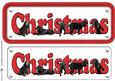 Cocker Spaniel ,black, Christmas Name Sign