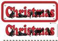 Cocker Spaniel ,black, Christmas Name Sign 3D Decoupage