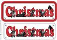 Cocker Spaniel ,black & White , Christmas Name Sign