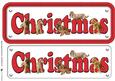 Cocker Spaniel,golden, Christmas Name Sign