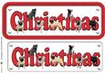 Pug Dog Christmas Name Sign