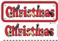 Pug Dog & Hats Christmas Name Sign 3D Decoupage