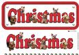 Yorkshire Terrier Christmas Name Sign 3D Decoupage