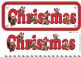 Yorkshire Terrier & Hats Christmas Name Sign 3D Decoupage