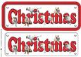 Bulldog Christmas Name Sign
