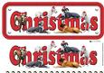 Great Dane & Hats Christmas Name Sign 3D Decoupage