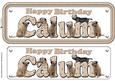 Calum & Border Terrier Name Sign