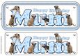 Mum Birthday & Border Terriers Name Sign