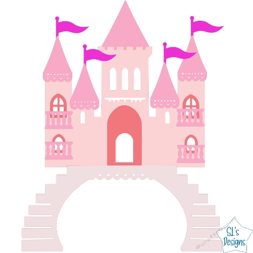Princess Castle Topper for Cardmaking and Scrapbooking