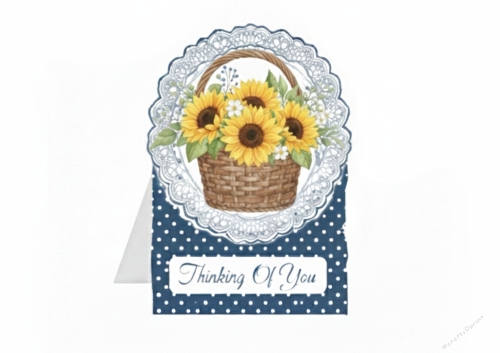 Thinking of You Sunflower Basket Card Kit