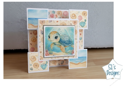 Underwater Turtle Delight – 3D Layered Card Kit