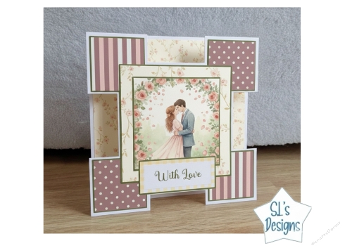 With Love – Romantic 3D Card Kit for Weddings & Anniversaries