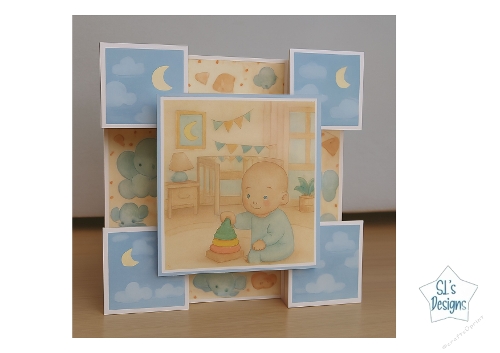 Nursery Dreams – 3D Baby Card Kit for Birth & Shower