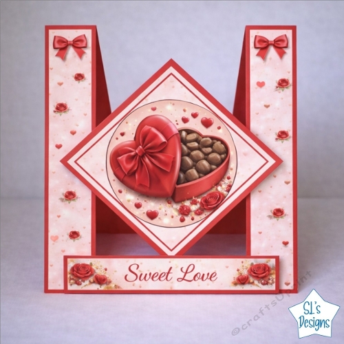 Sweet Love Topper with Chocolate Box and Roses