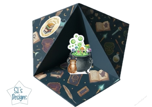 Magical Spellbound Cauldron Pop-Up Card Kit