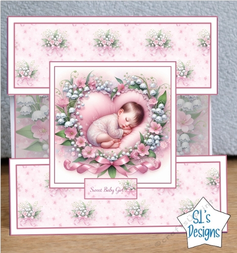 Sweet Baby Girl Card Front