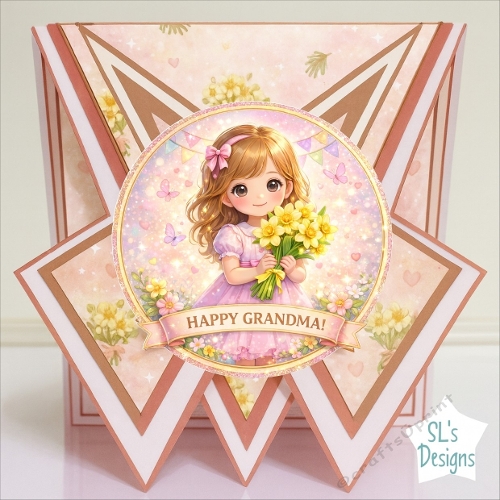 Happy Grandma Fold-Out Gate Card 