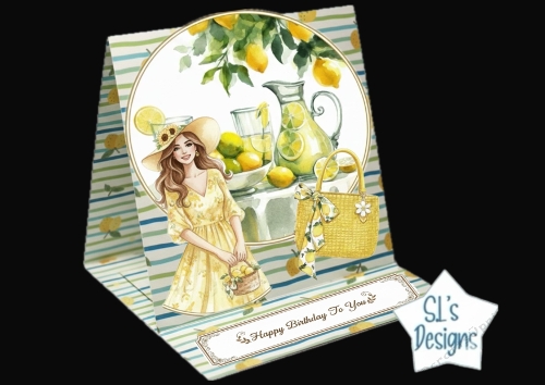Fresh Lemon Summer Birthday Card for Women