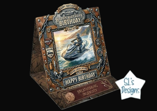 Jet Ski Adventure Birthday Card for Him