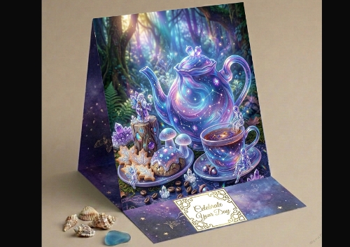 Galaxy Fantasy Tea Set Card Front 