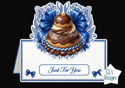 Elegant Chocolate Dessert Just For You Card Front