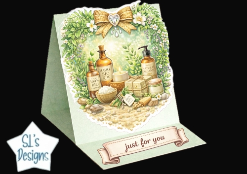 Organic Spa & Wellness Floral Heart Topper – Just For You 2