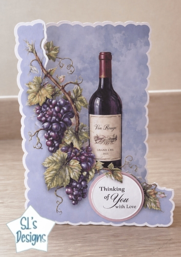 cup1440815_135813 - Wine Bottle Thinking of You Card Topper – Red Wine & Grapes – Elegant Printable Design