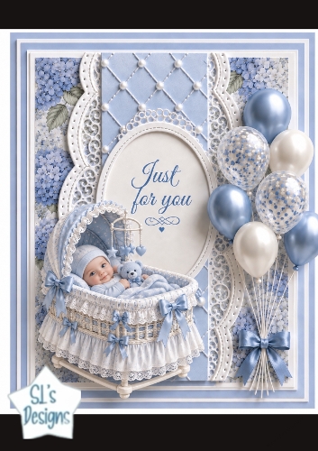 Blue Baby Bassinet Topper – Just for You