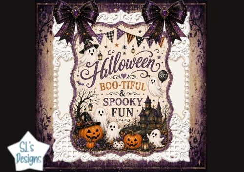 Boo‑tiful Ghosts & Spooky Fun Halloween Card Topper