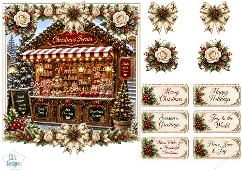 Christmas Treats Market Stall Topper 
