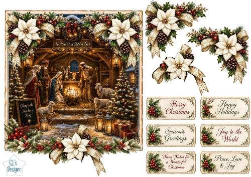 Nativity Christmas Topper