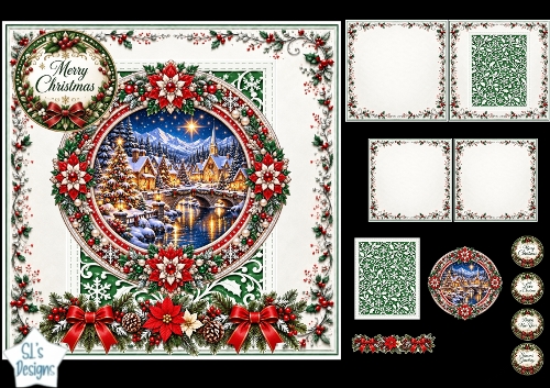Luxury Christmas Village Scene
