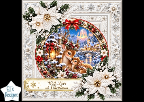 Christmas Doe and Fawn Luxury