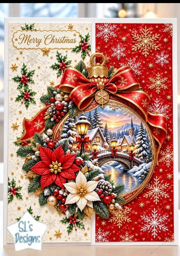 Luxury Christmas Bauble Winter Village Mini Kit