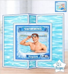 cup1424938_135813 - Swimming Expert Card Topper – Pool Athlete Design