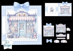 Pastel Baby Boutique New Baby Card Topper Kit
