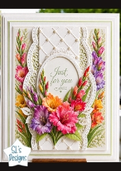 Vibrant Floral Just for You Card Topper