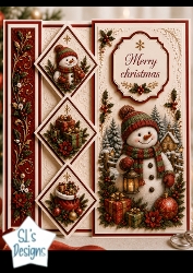 Snowman Christmas Diamond Trio