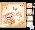 Cute Koala Birthday Card Kit with Gift Box, Flowers and Pastel Number Set