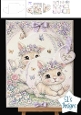 Whimsical Floral Bunny with Books – Spring Card Topper & Decoupage Kit