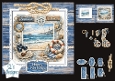 Nautical Beach Birthday Card Kit with Coastal Embellishments