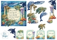 Ocean Birthday Card Topper  Turtles &Elements