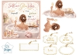 Luxury Self‑Care Bubble Bath Topper with Spa Elements, Champagne, Tags & Affirmation Panels